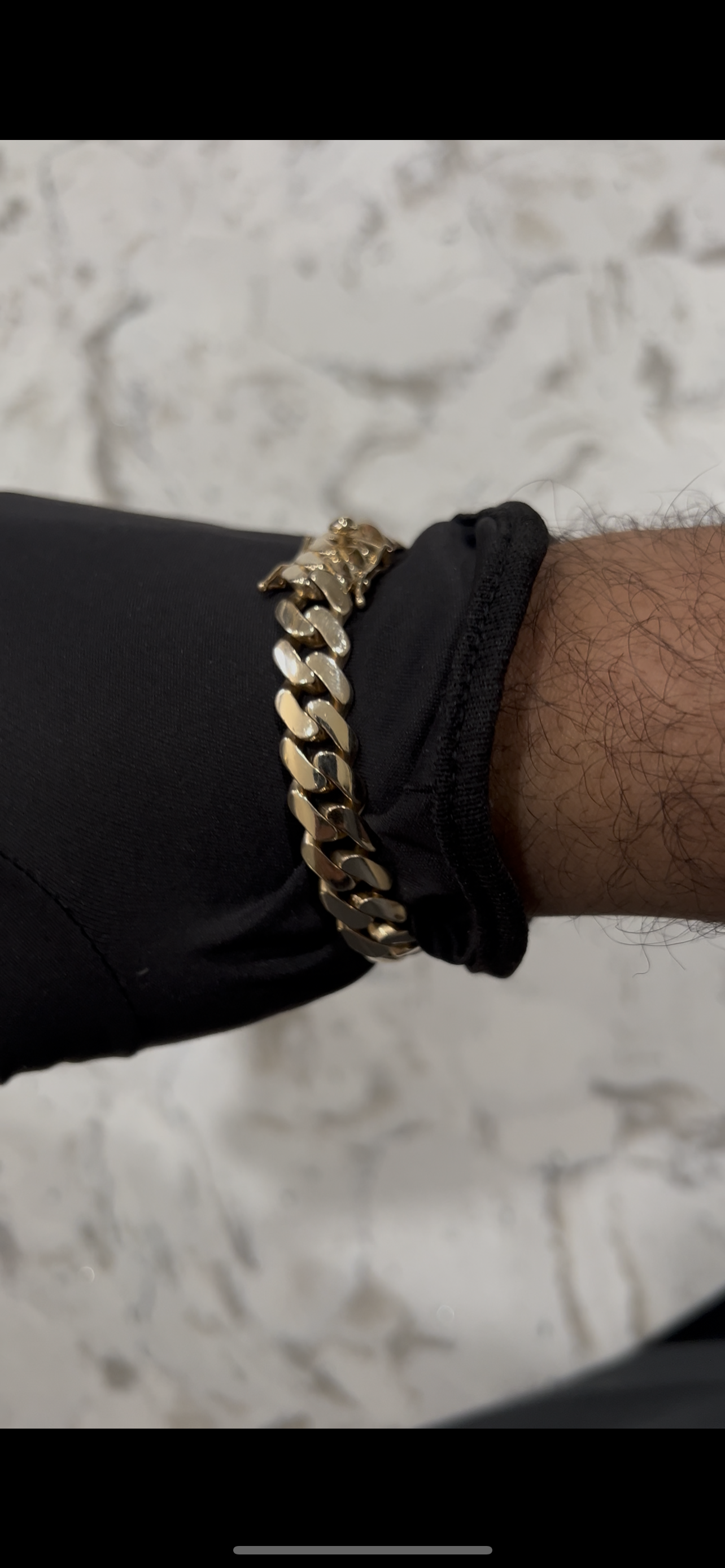 14k solid authentic Miami cuban link bracelet