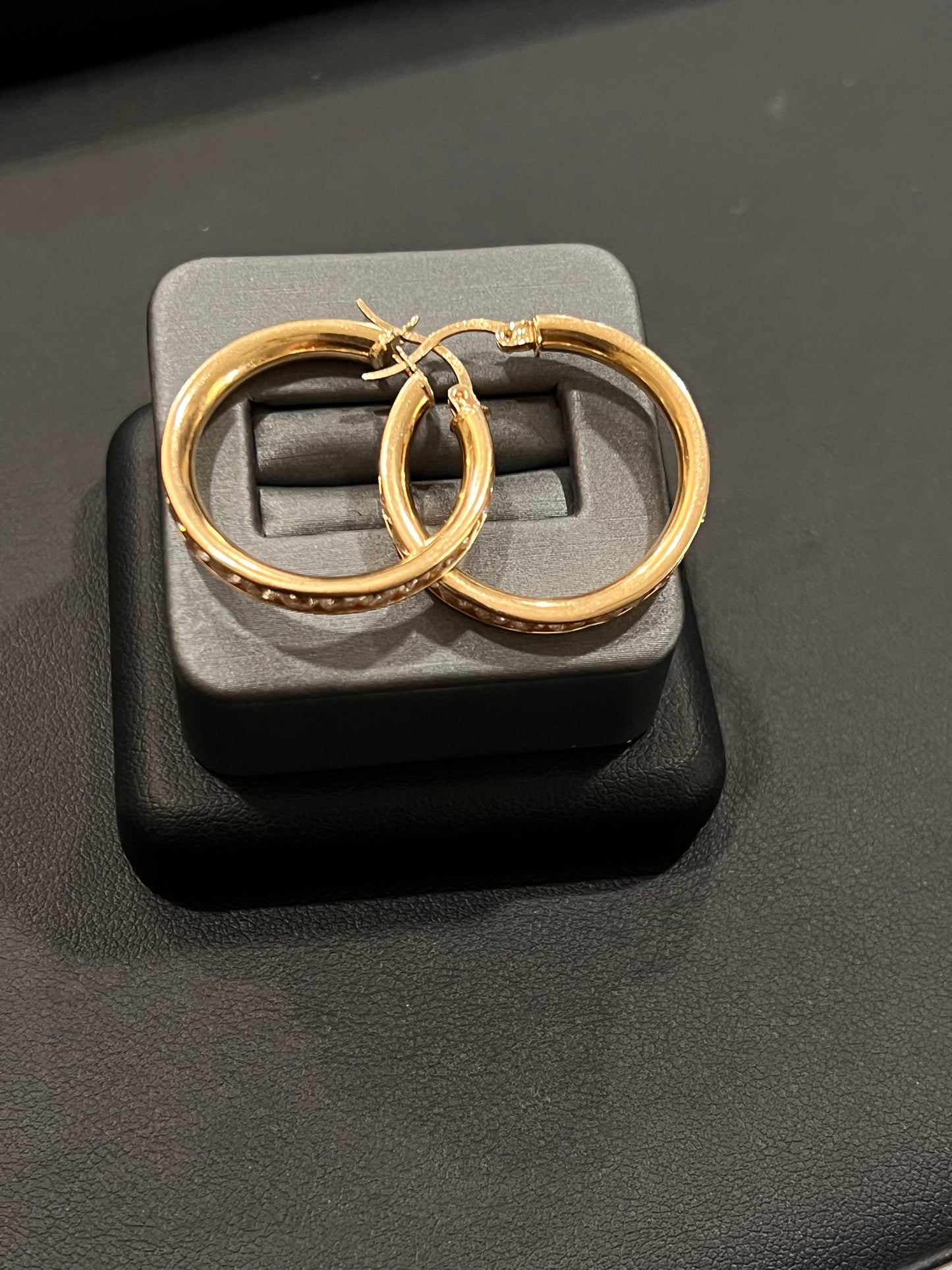 14k real gold hoops