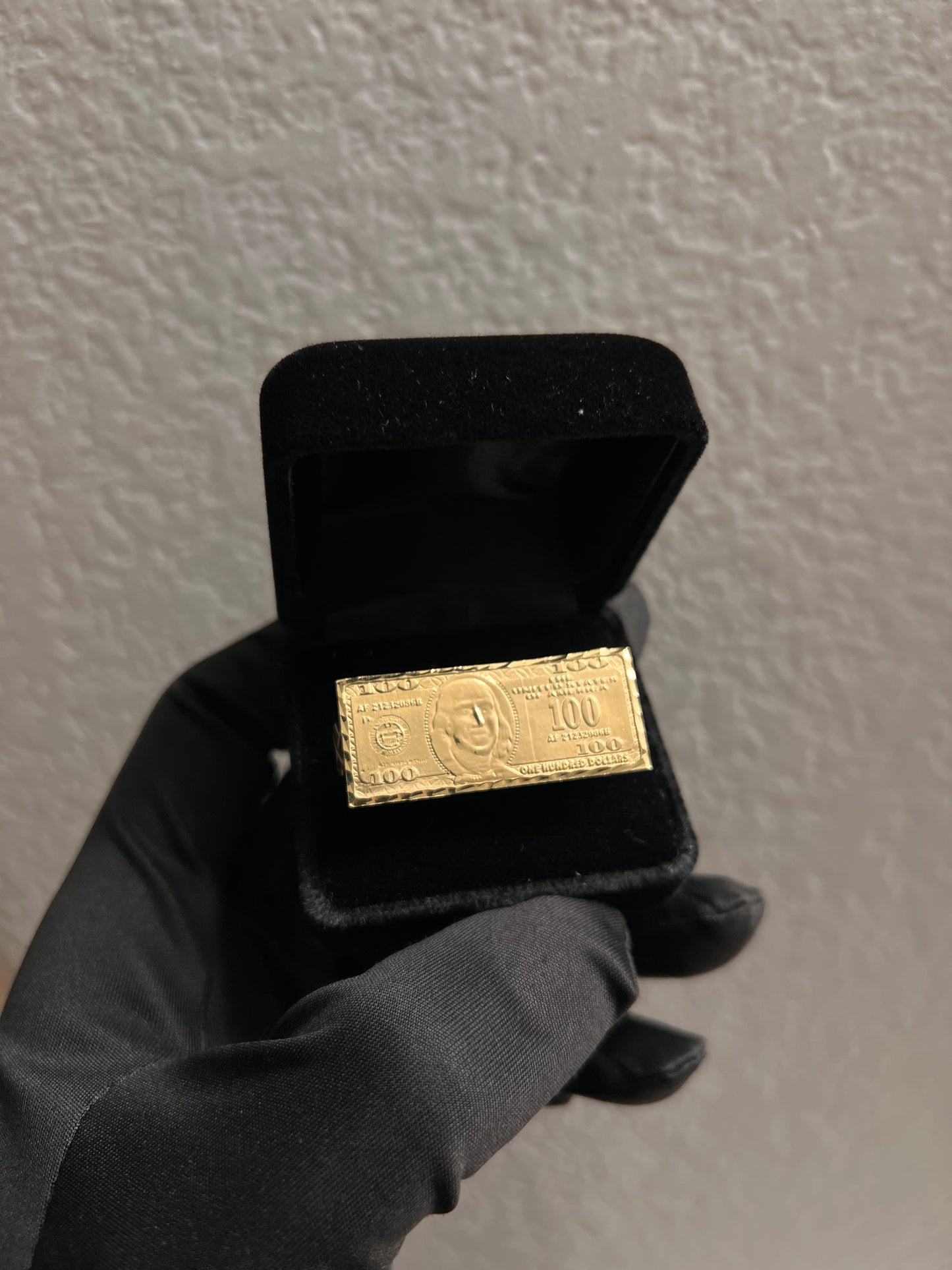 2 finger ring 10k real gold Benjamin