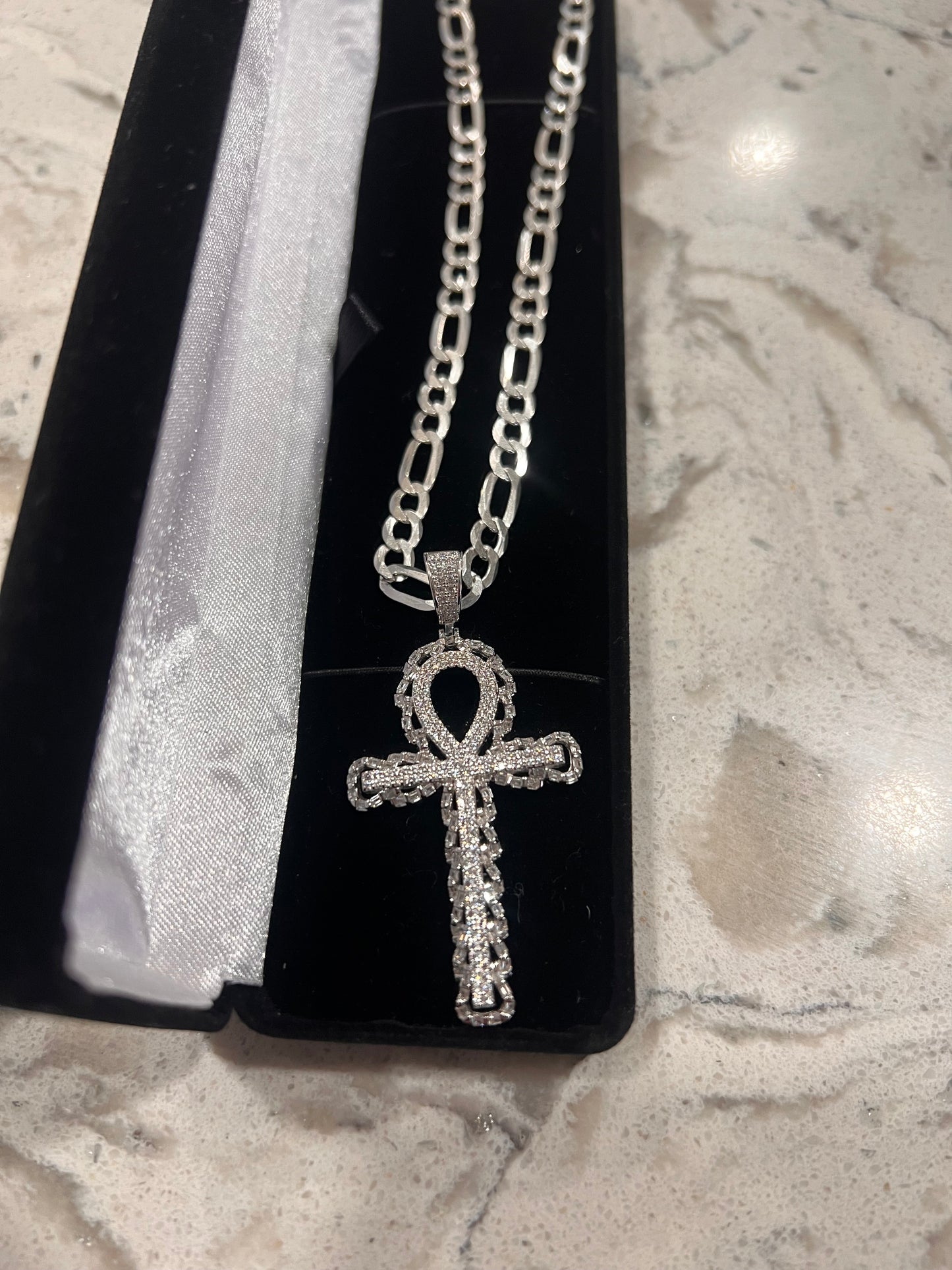 Real silver Ank set