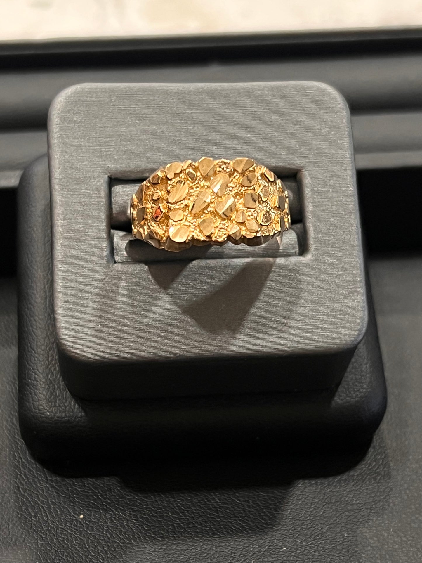 10k real gold nugget ring