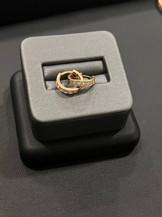 10k real gold small hoops