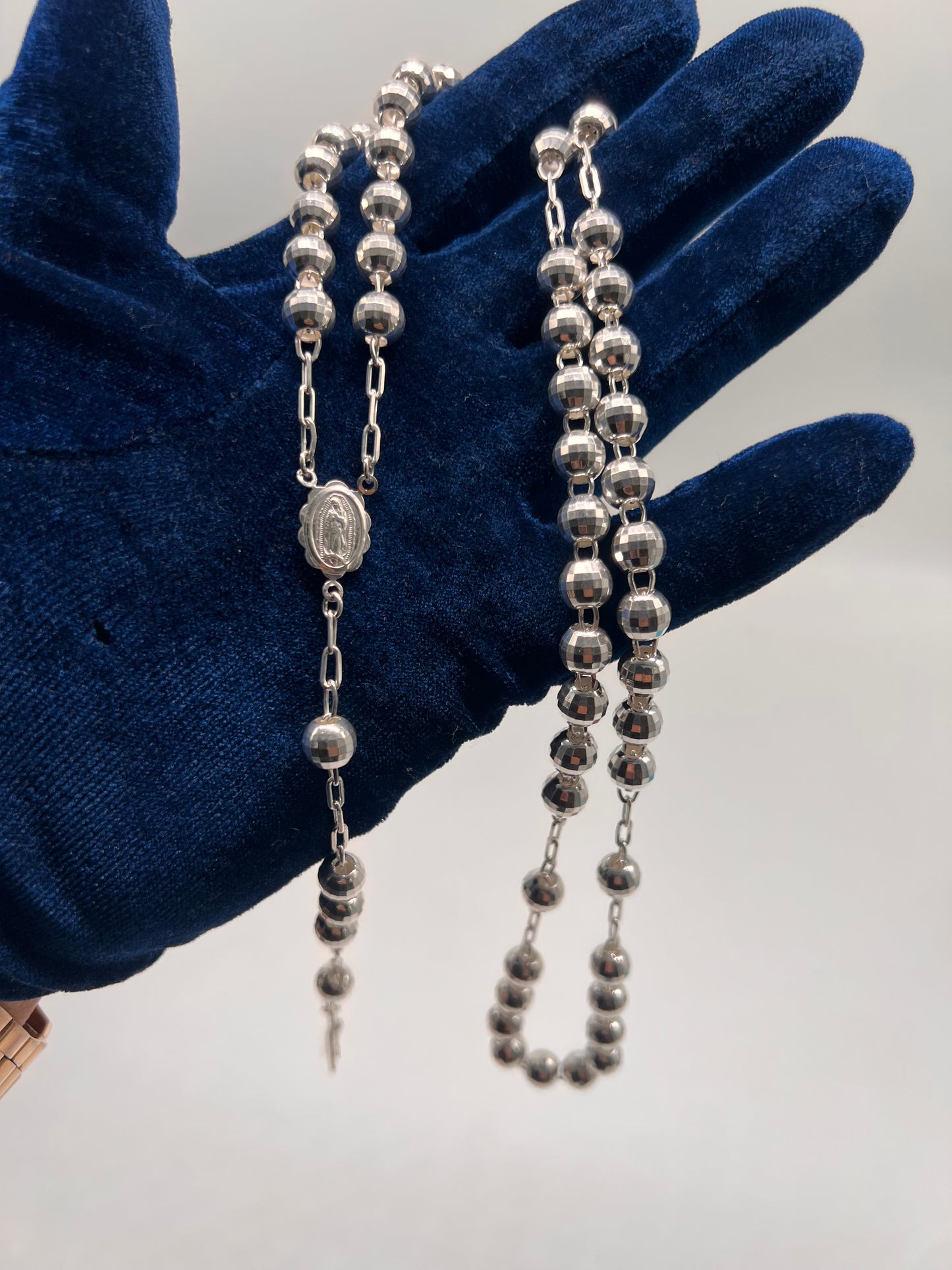 Large Real silver rosary