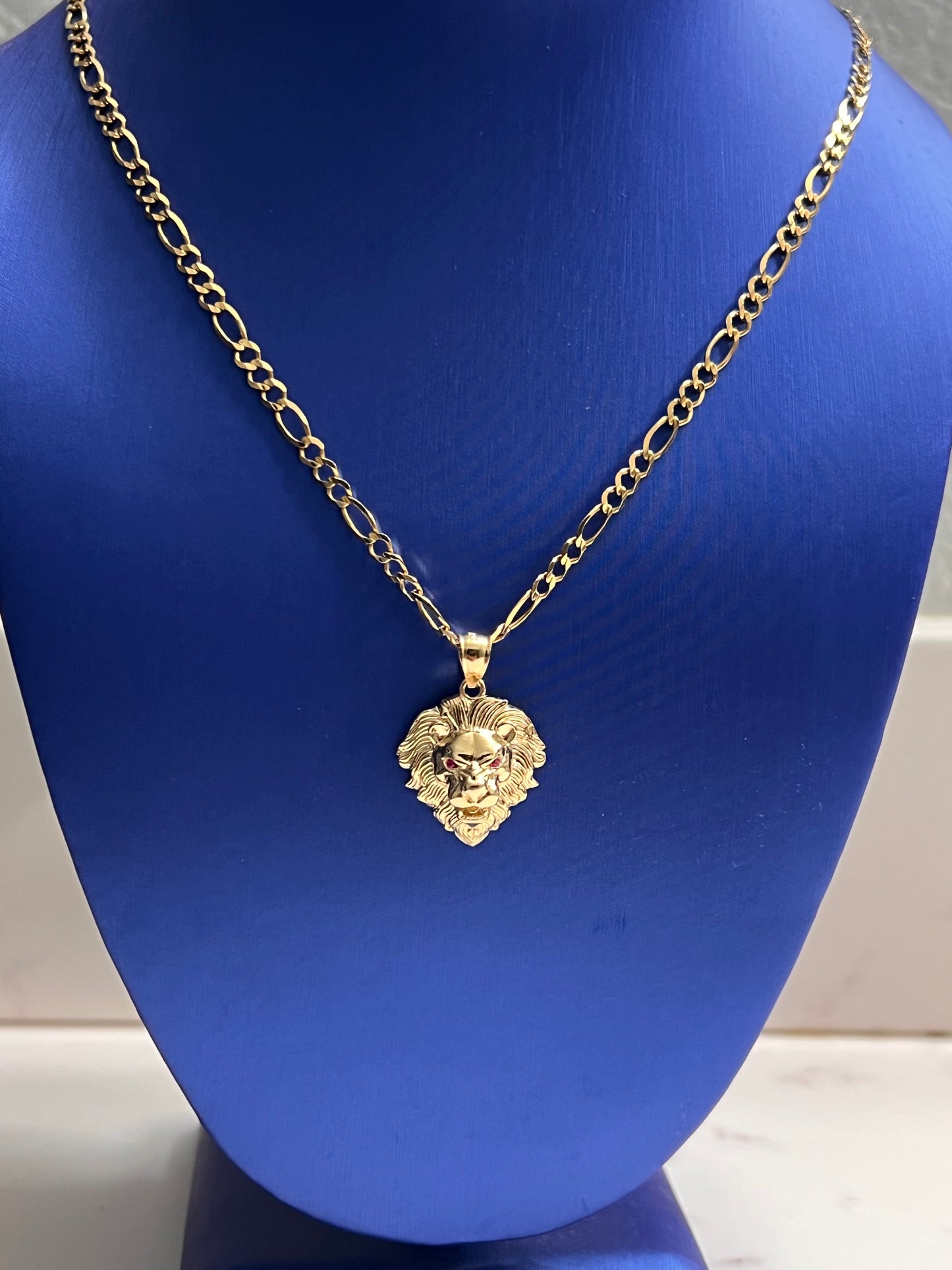 14k solid gold Lion setup