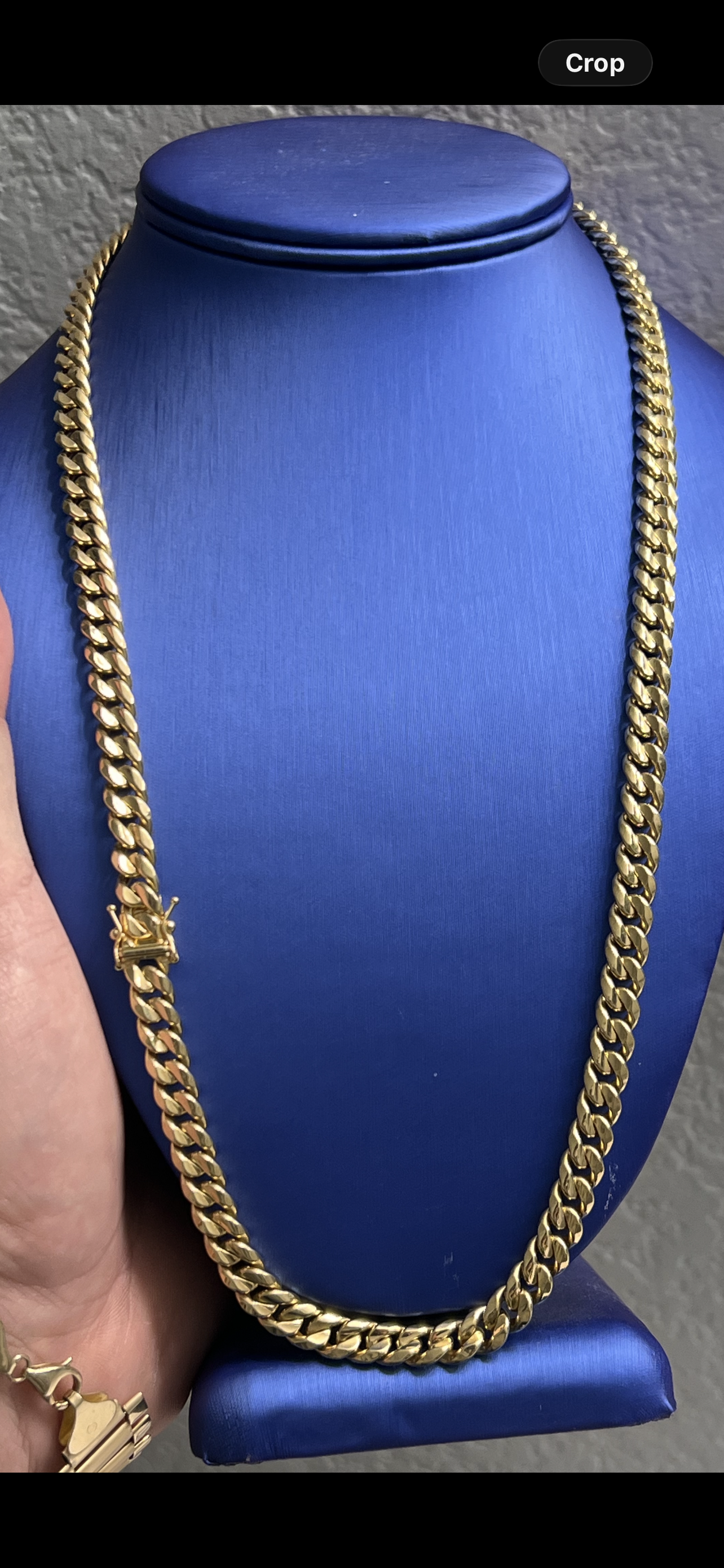14k real gold Miami cuban link chain