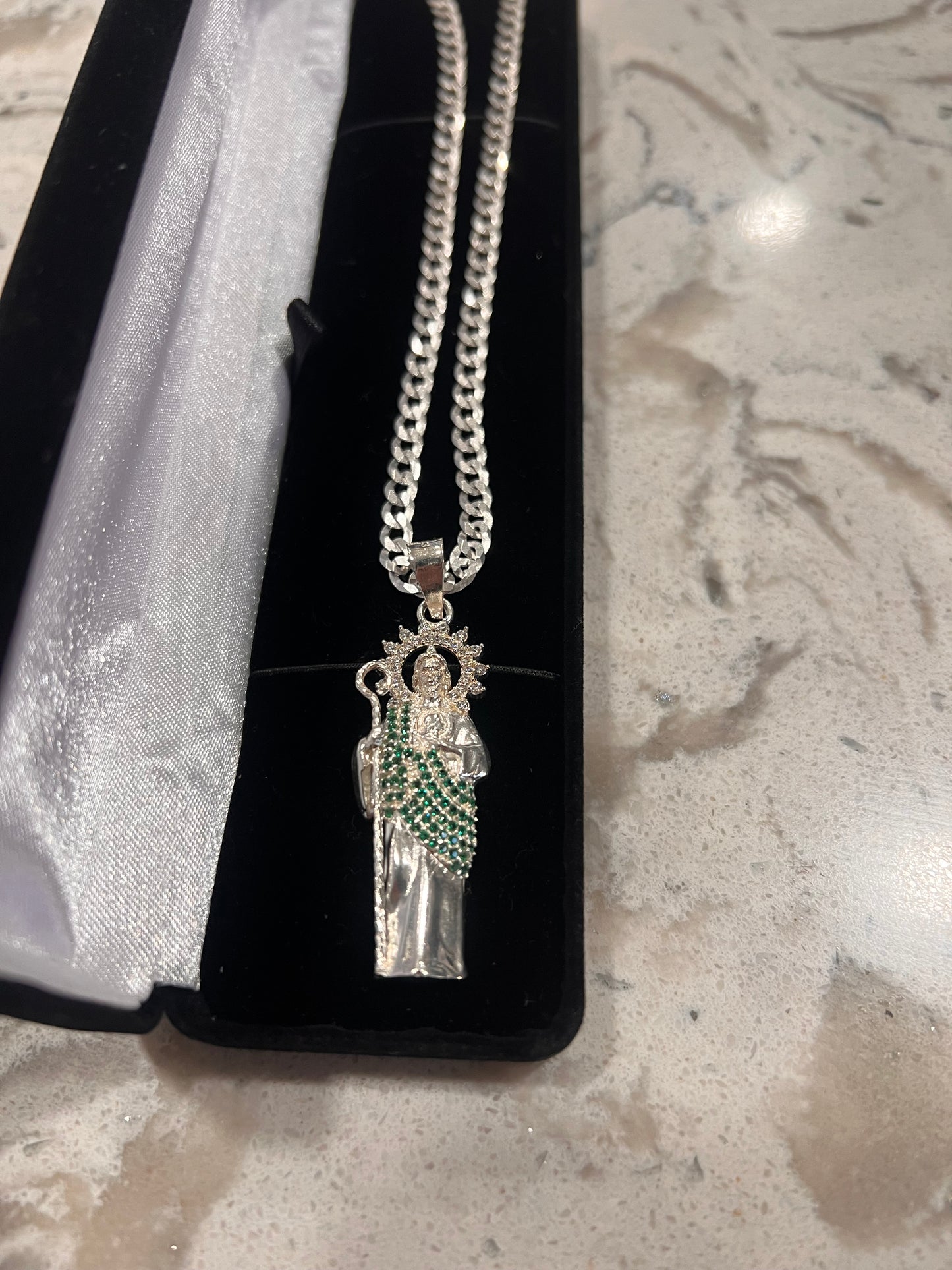 Real silver San Judas set