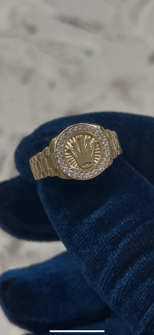 Rolex ring 14k real gold