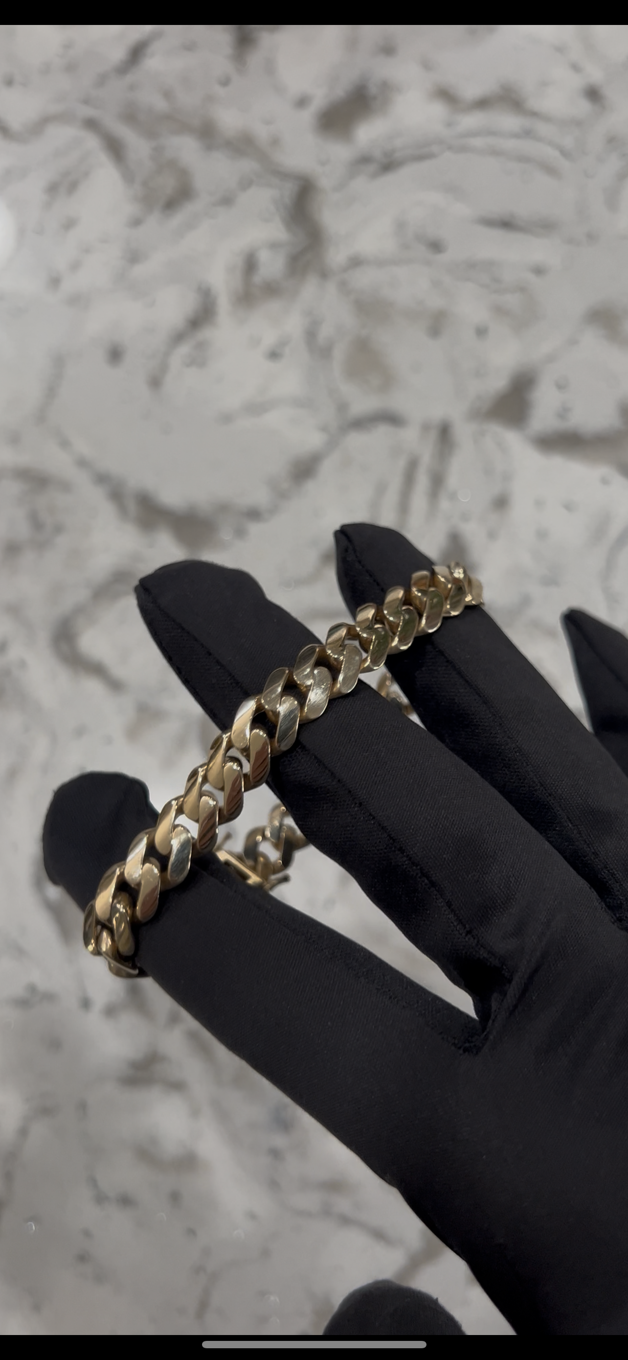 14k solid authentic Miami cuban link bracelet