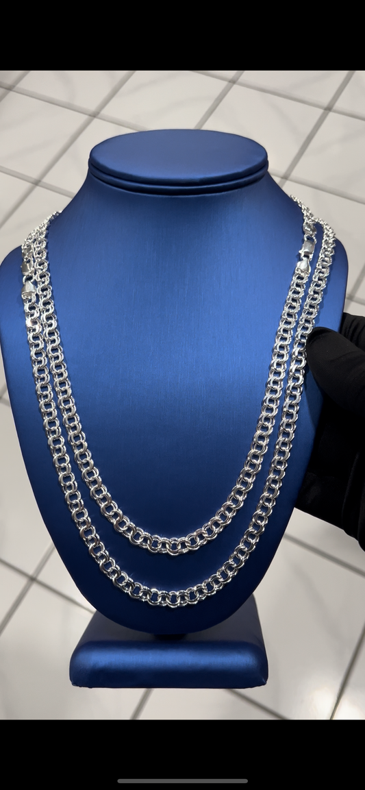 Real silver chino links 6mm