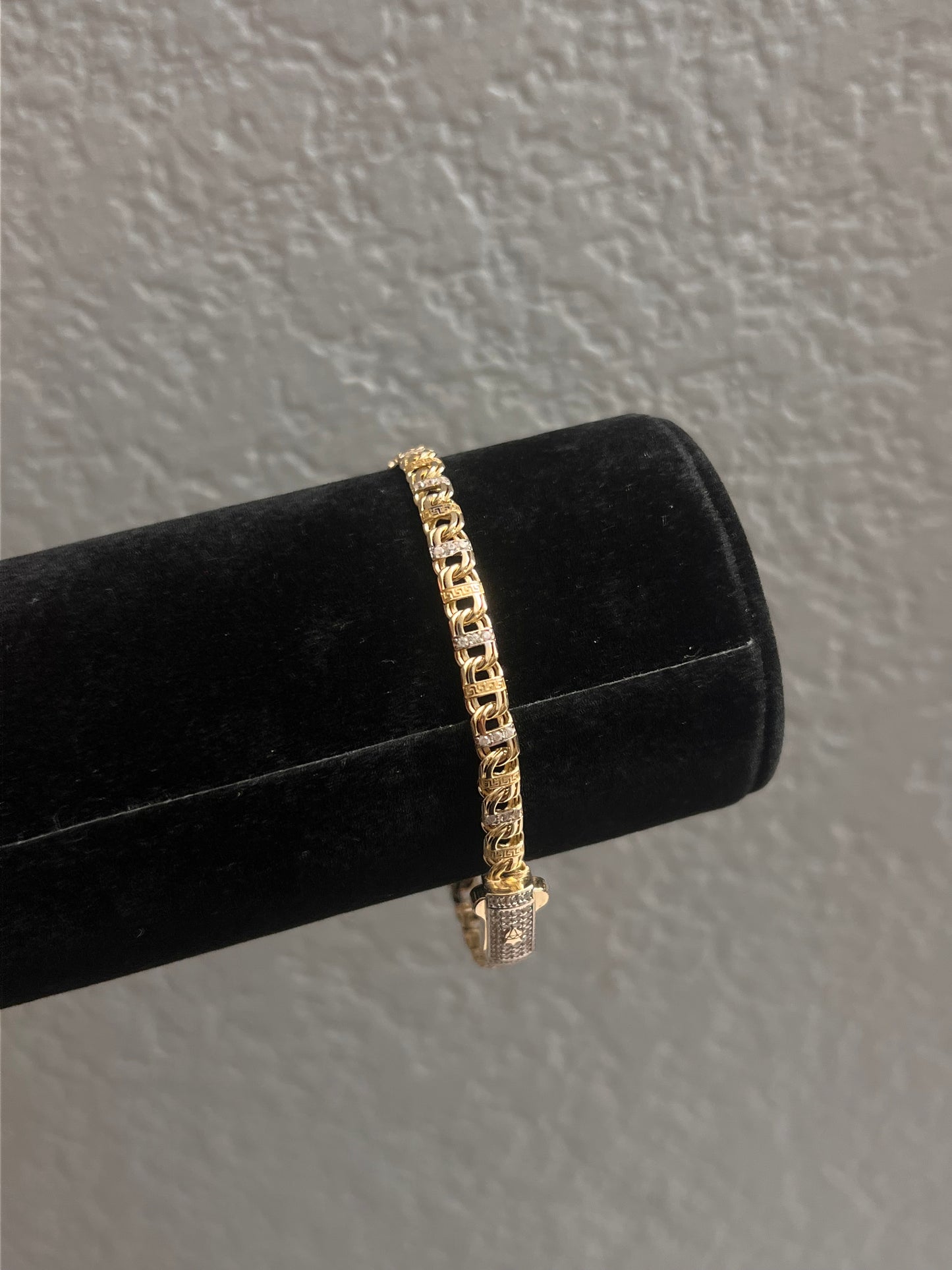 14k real gold chino link bracelet