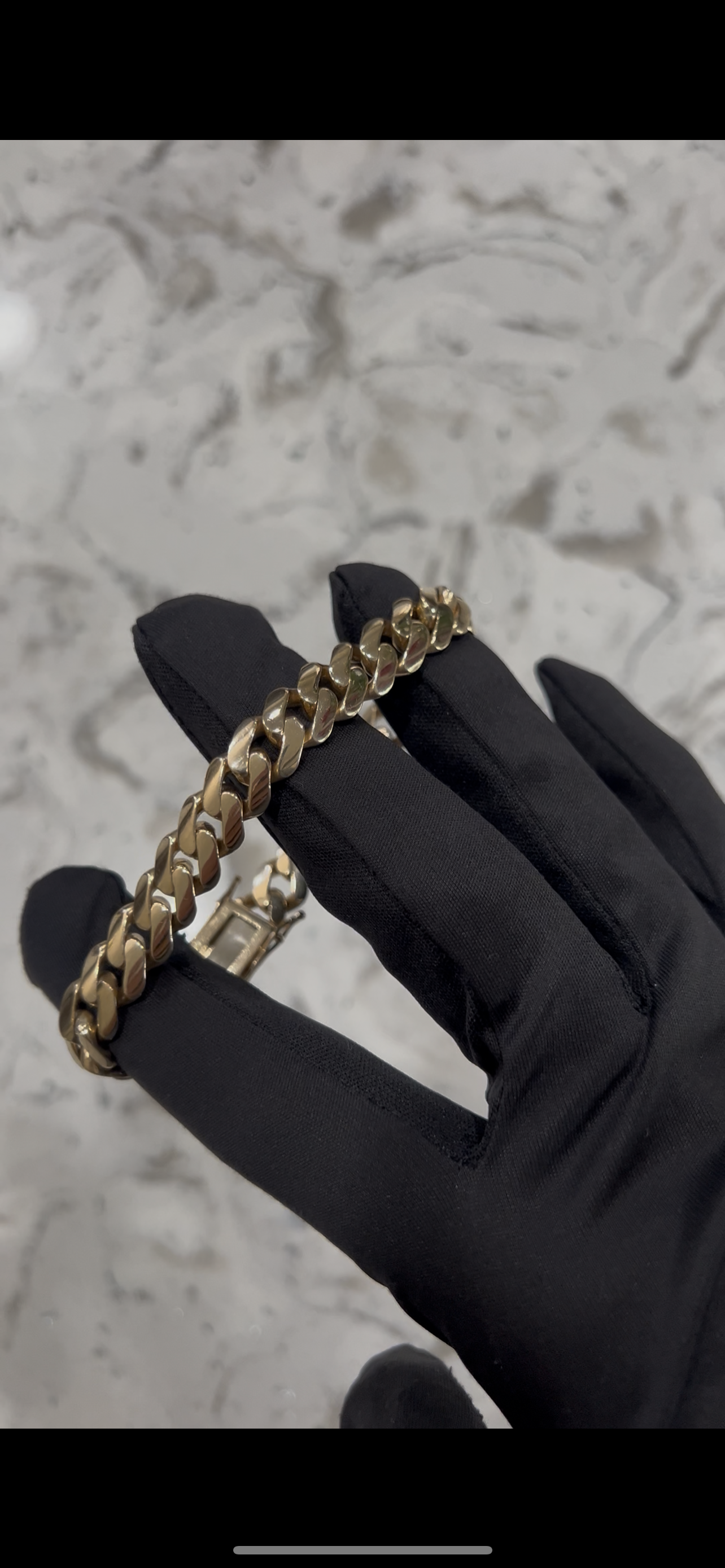 14k solid authentic Miami cuban link bracelet