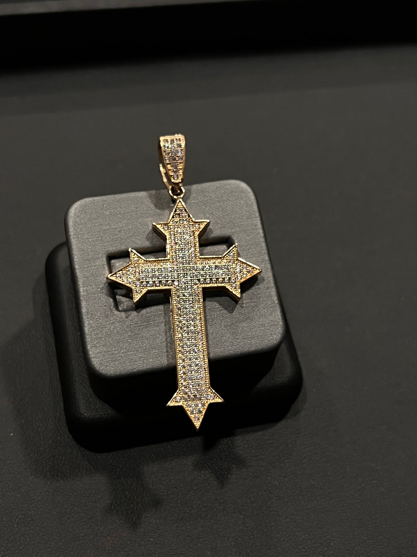 14k real gold custom cross