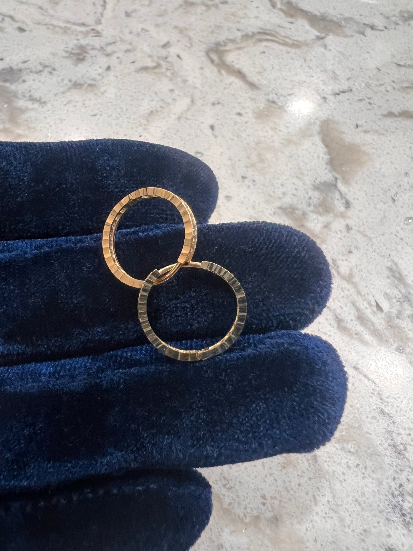 14k real gold hoops