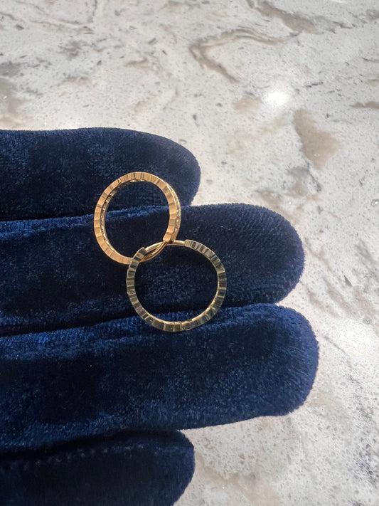 14k real gold hoops