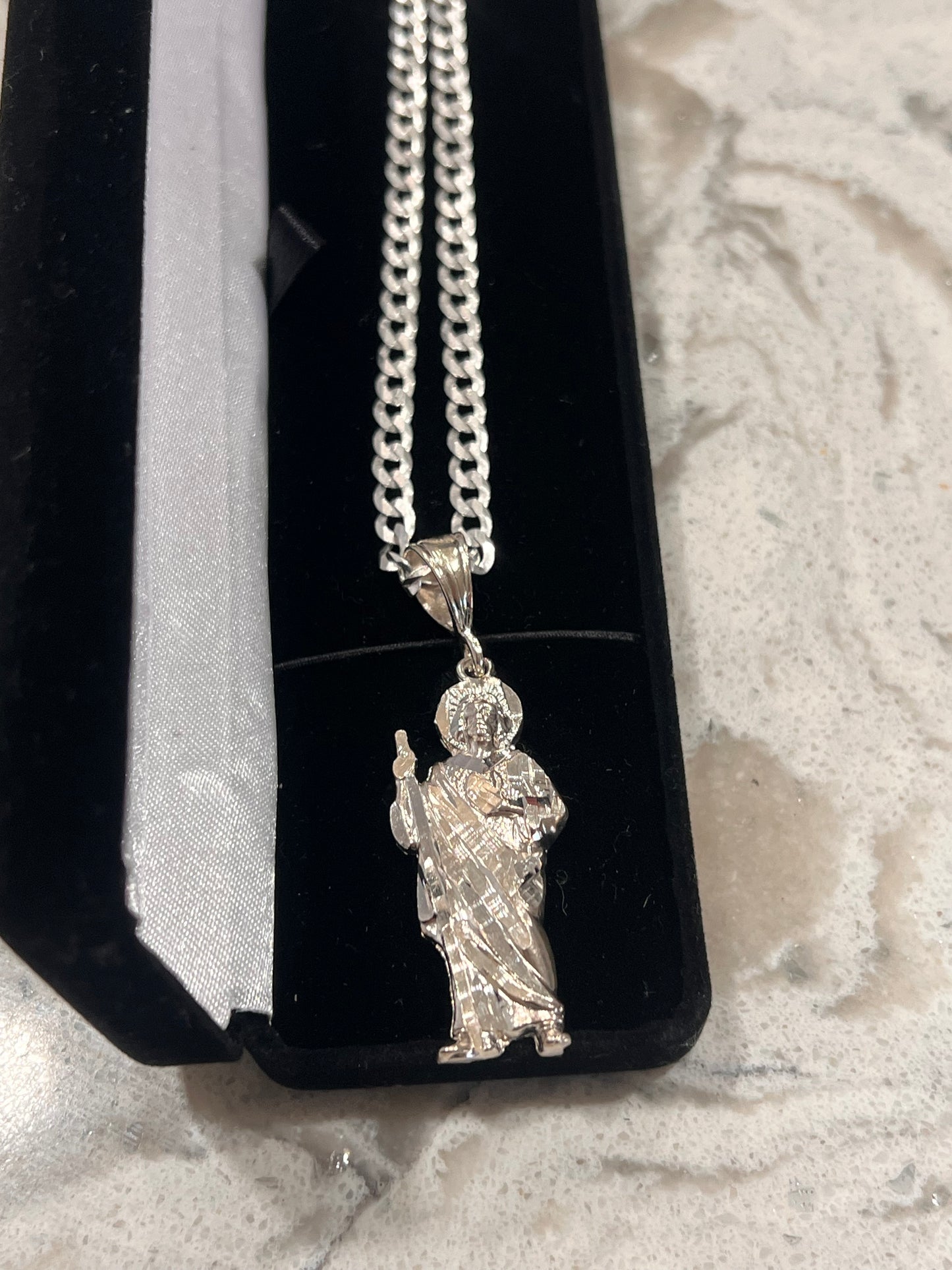 Real silver San Judas set