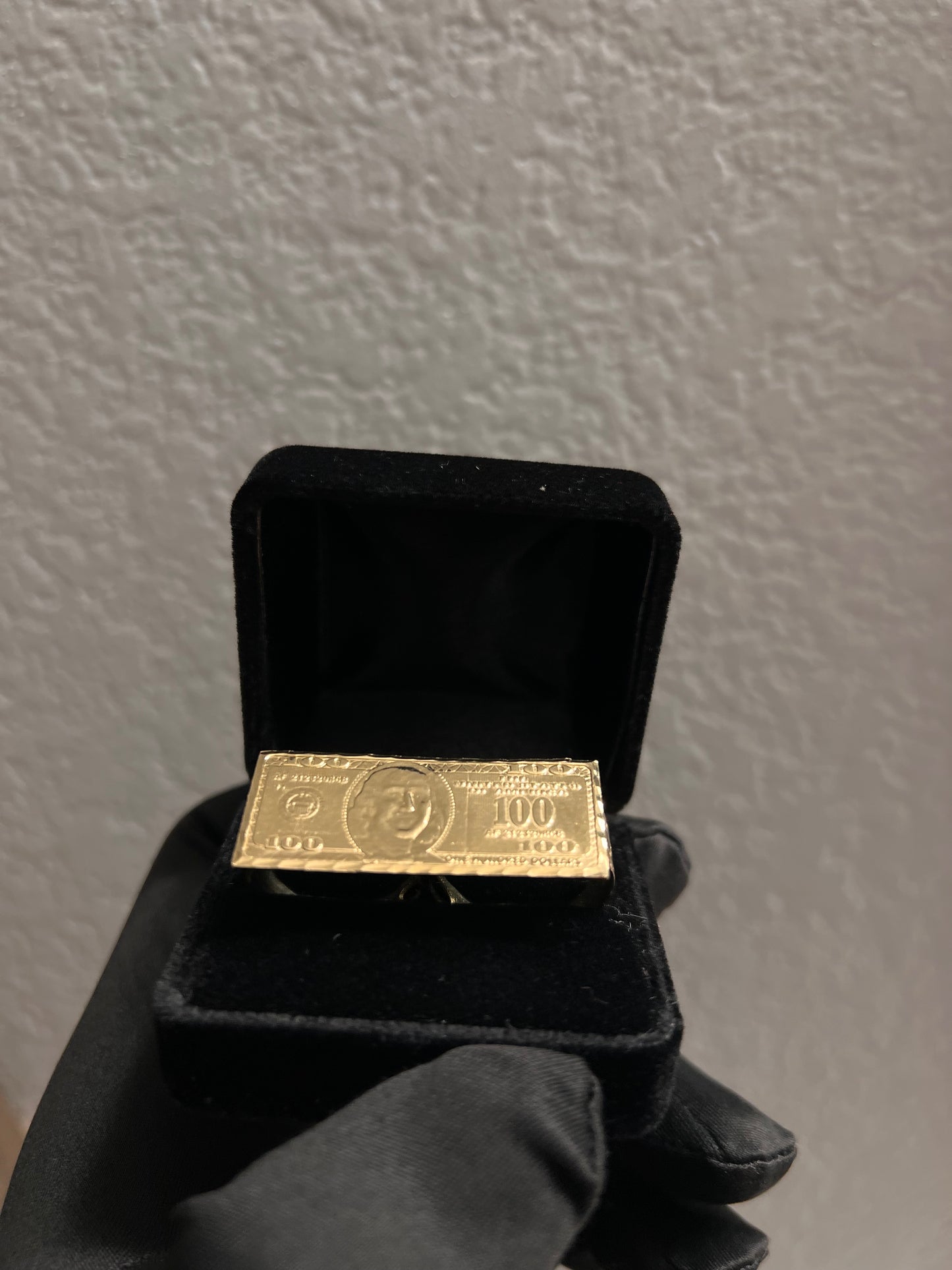 2 finger ring 10k real gold Benjamin