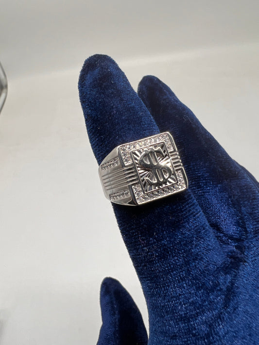 Money ring real silver