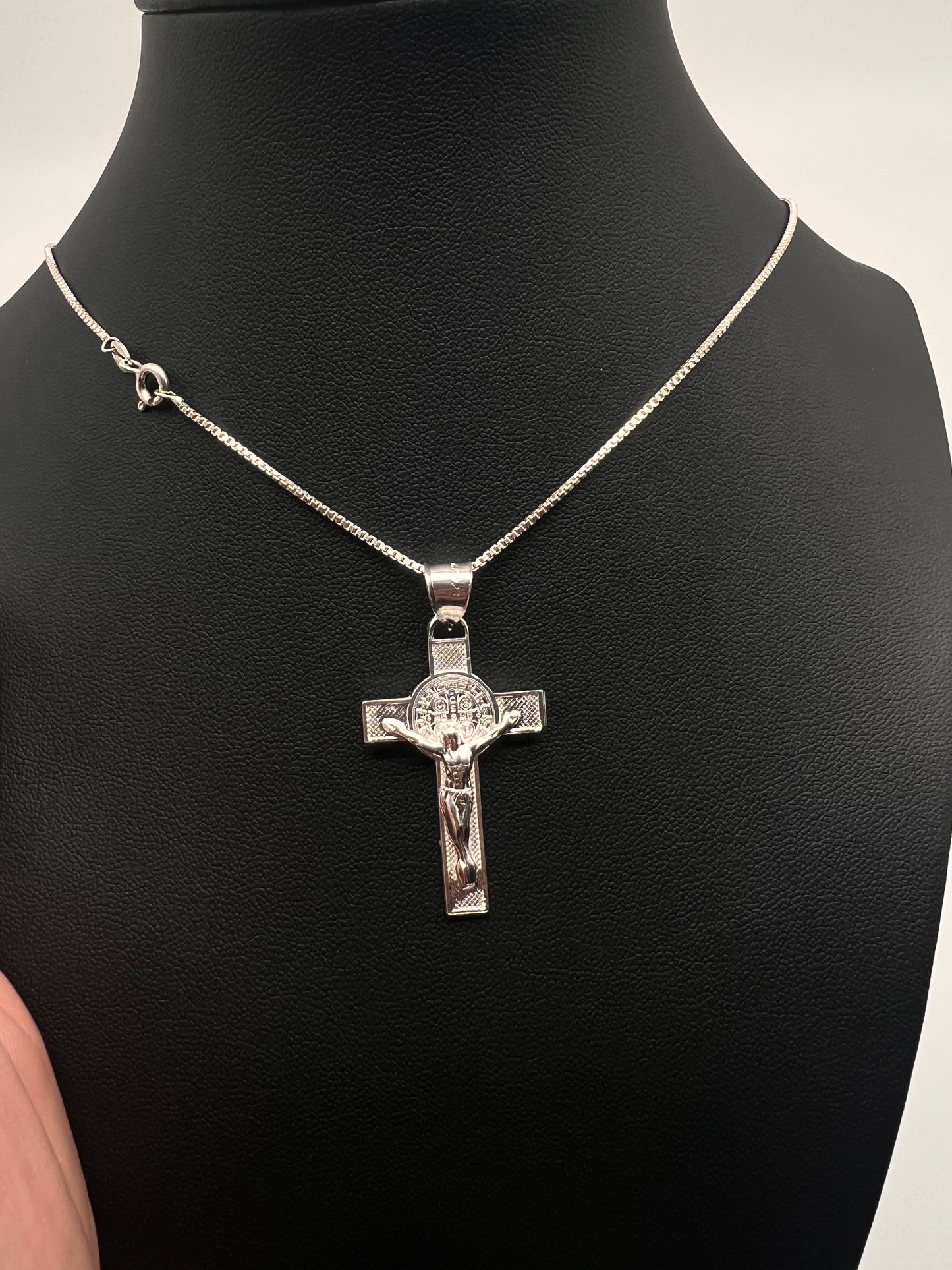 San Benito cross real .925 silver