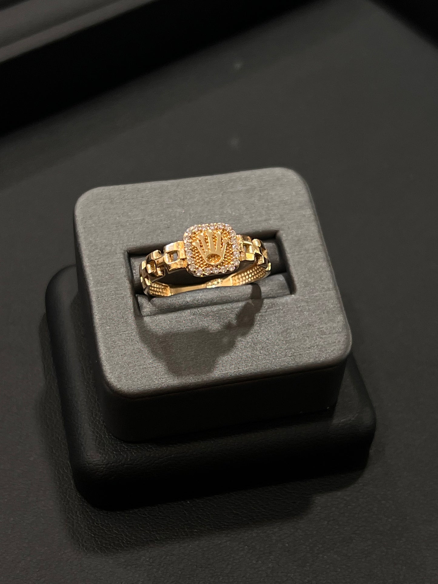 14k real gold Rolex style ring