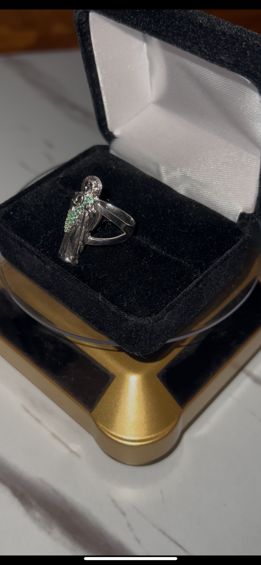 San Judas ring real silver
