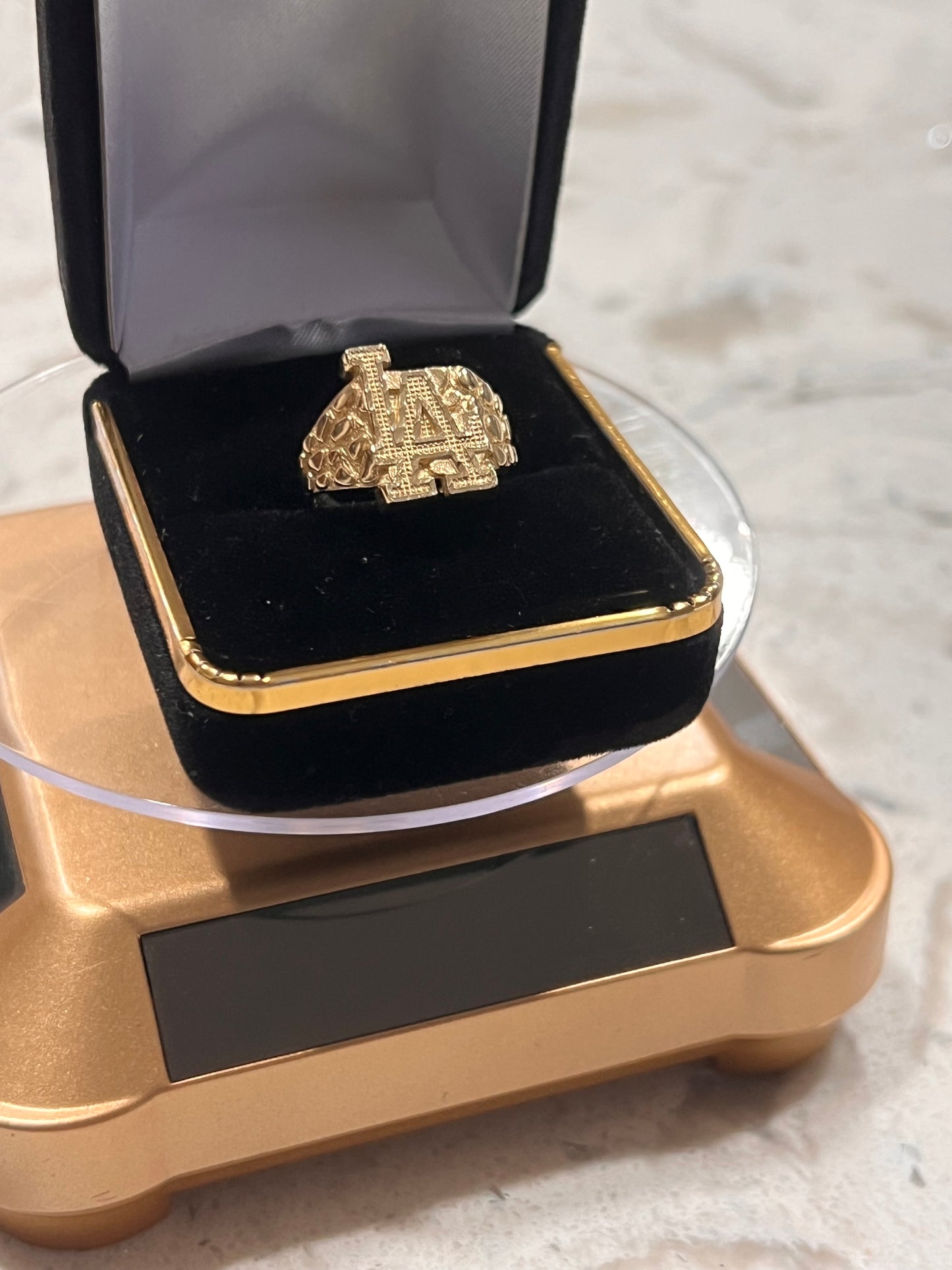 Smaller size LA 14k nugget ring