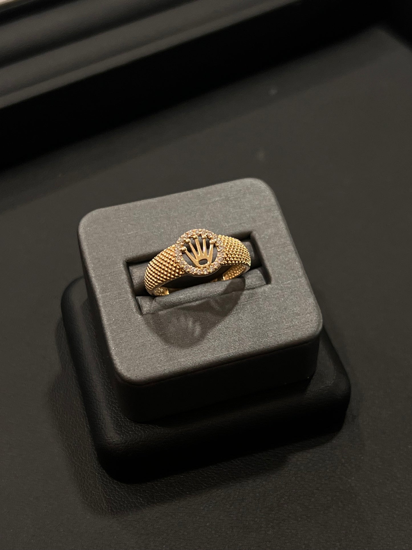 14k real gold Rolex style ring