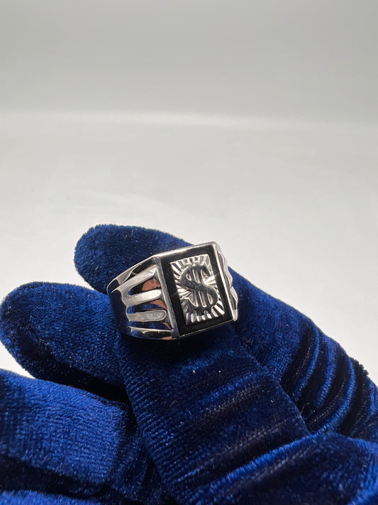Money ring real silver