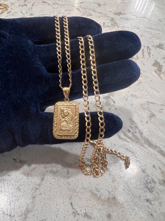 10k real gold lady fortuna chainset