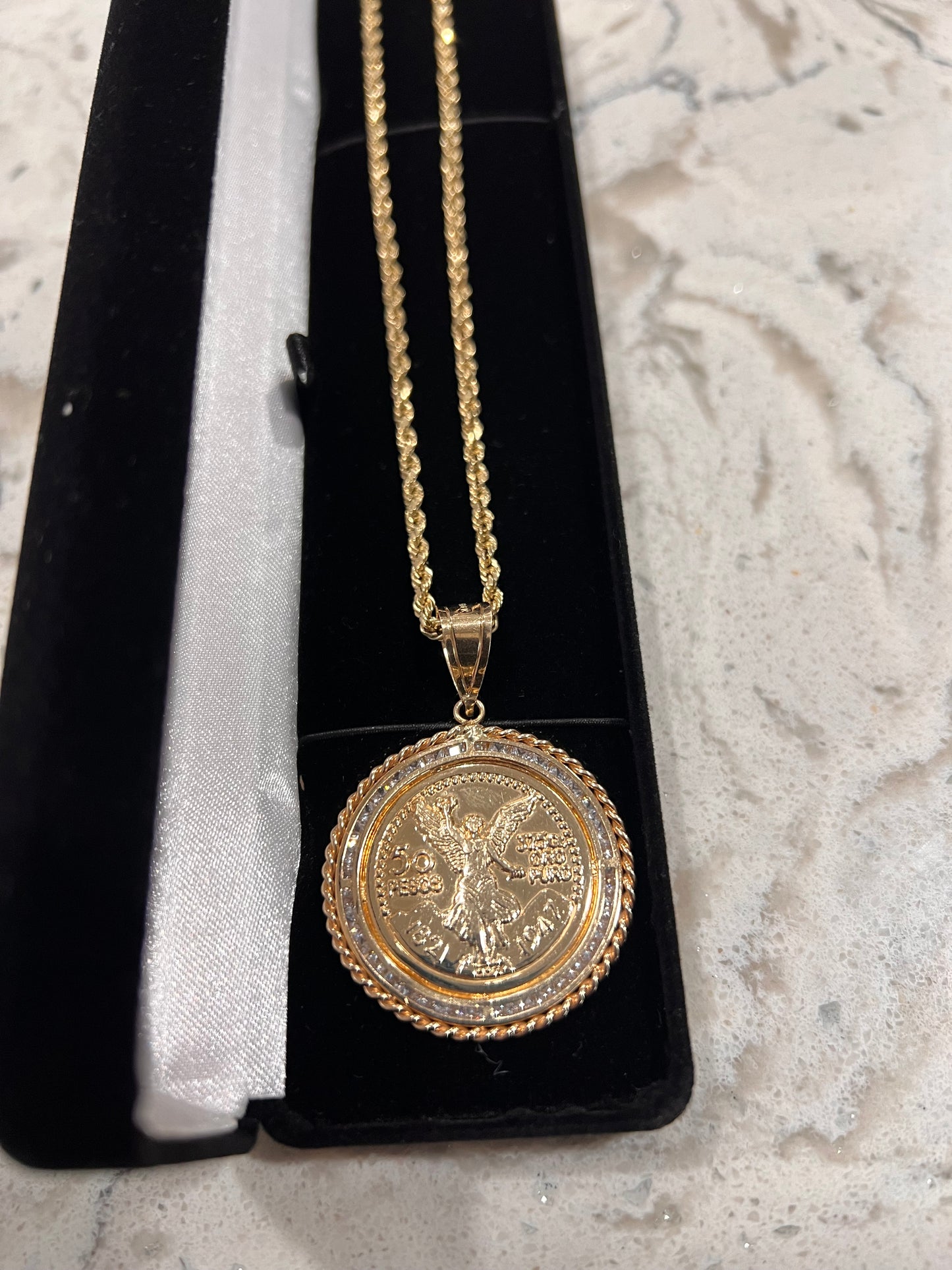 14k real gold centenario replica set