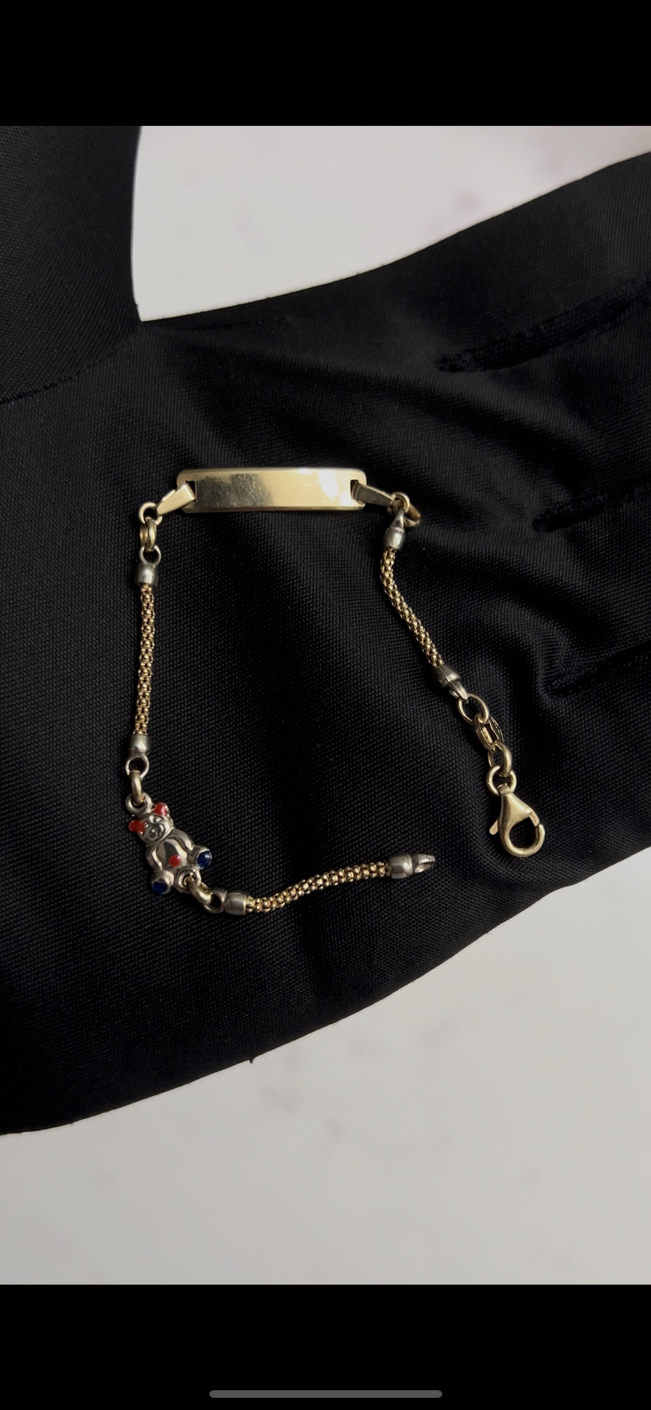 14k real gold baby bracelet