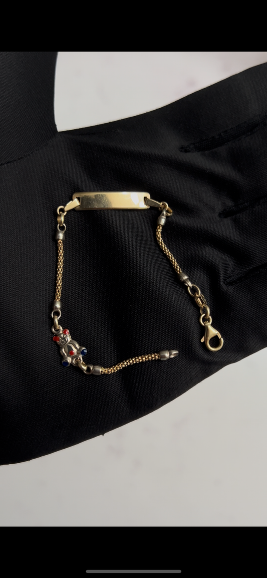 14k real gold baby bracelet