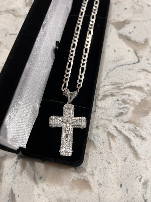 Real silver cross chainset