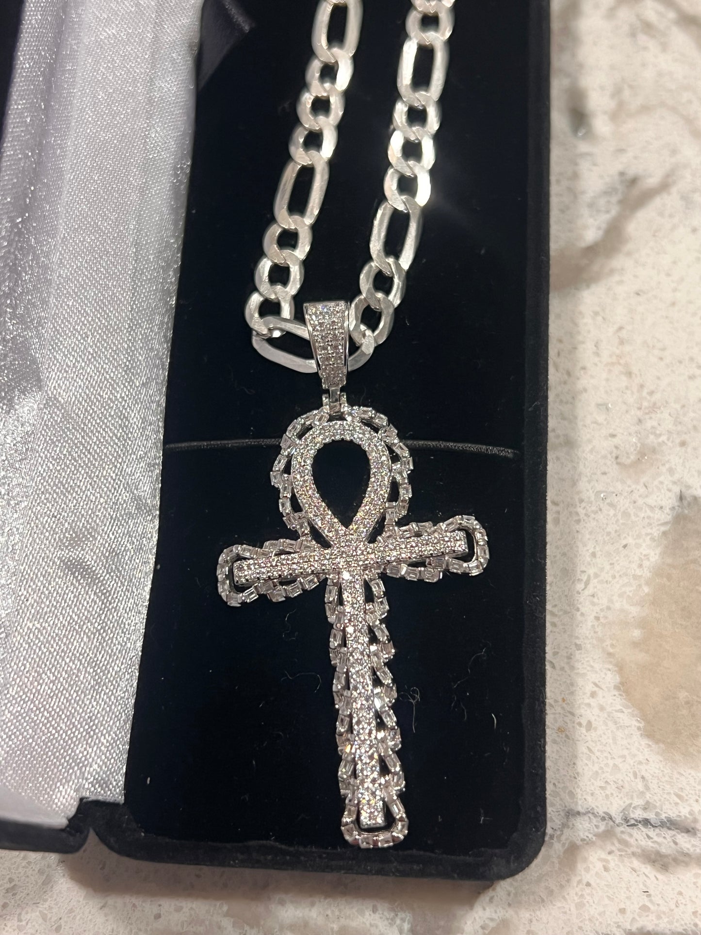Real silver Ank set