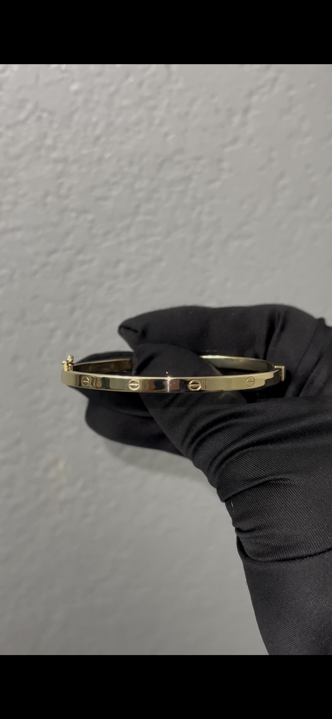 Love bangle 14k real gold