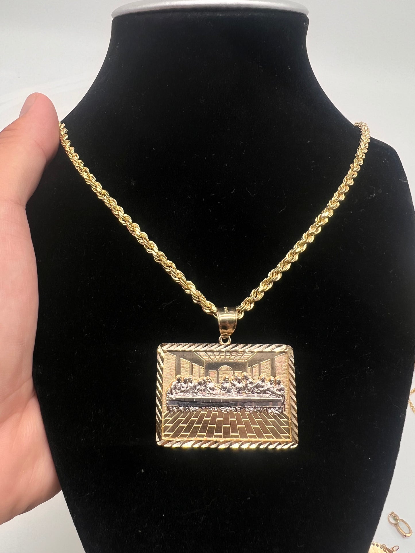 Large last Supper Real 14k Gold set