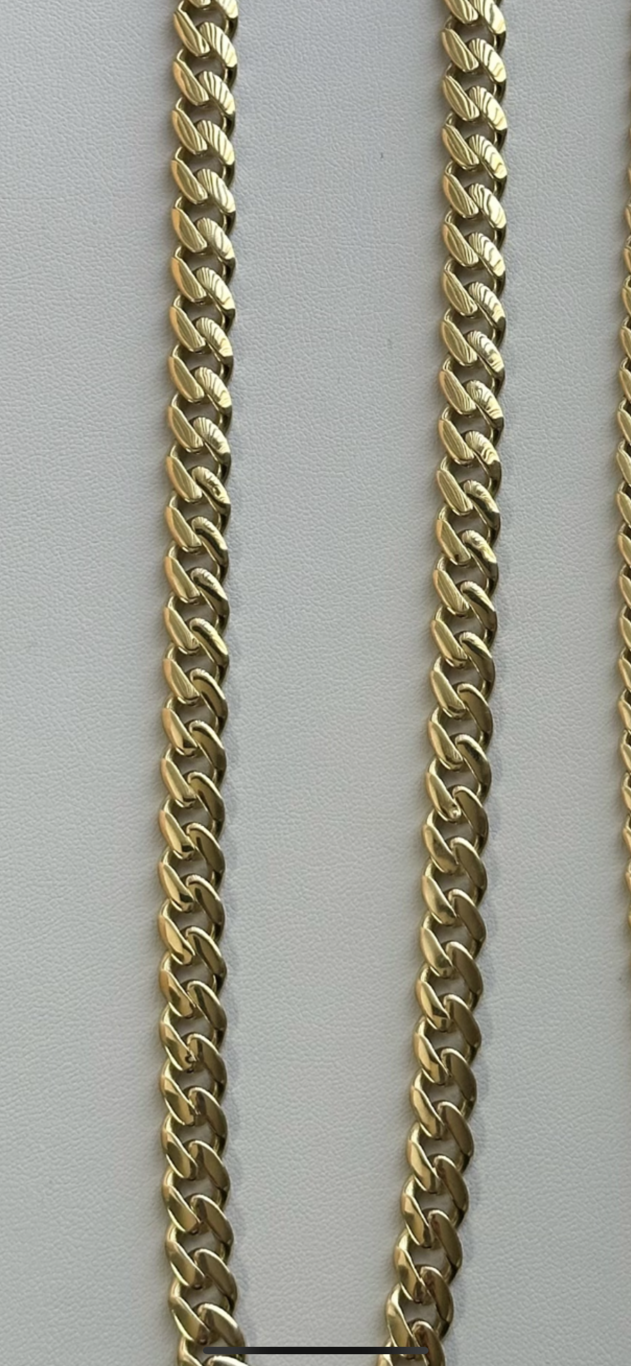 Monaco cuban chain real 14k gold