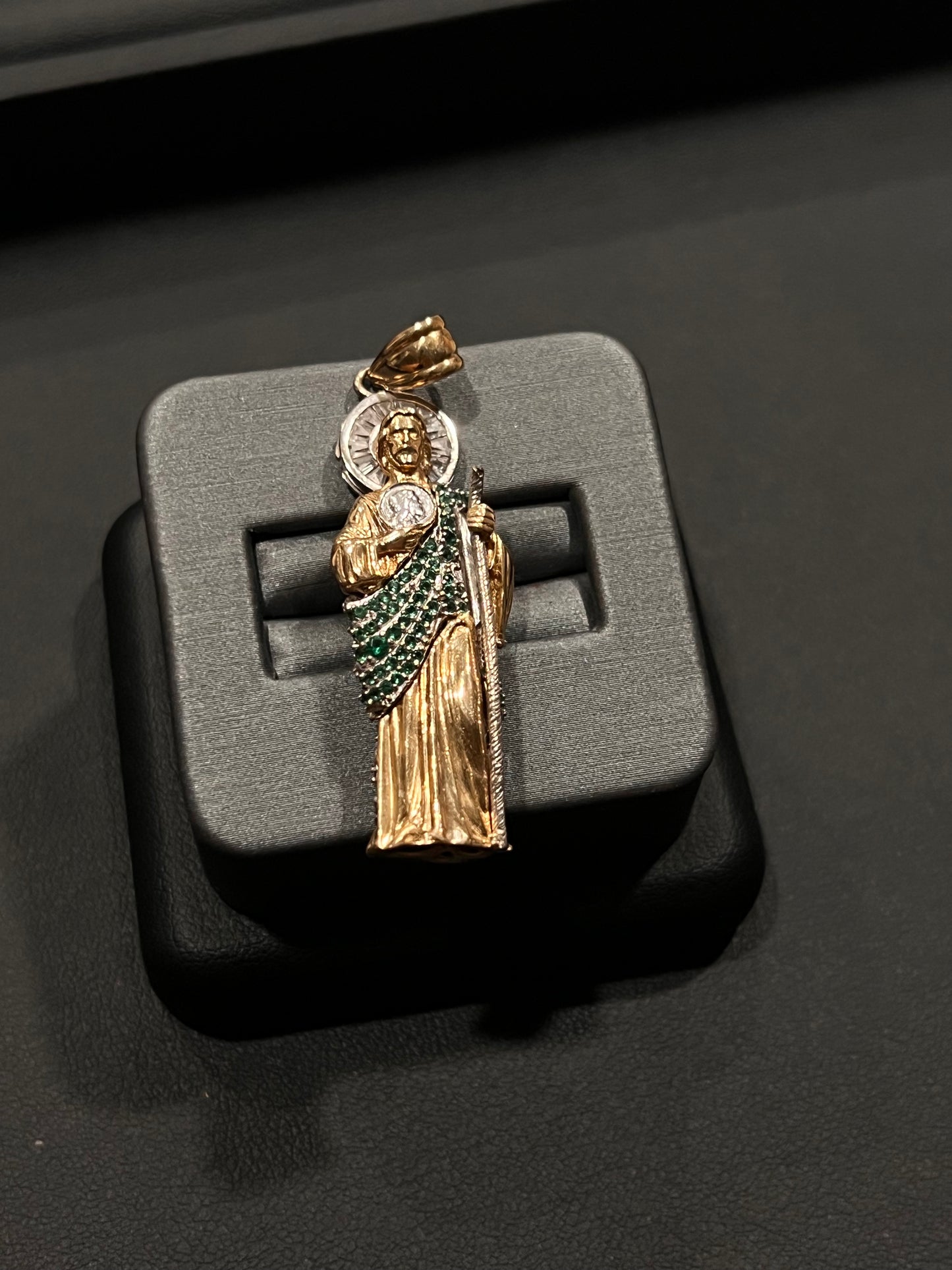 14k real gold 3D San Judas
