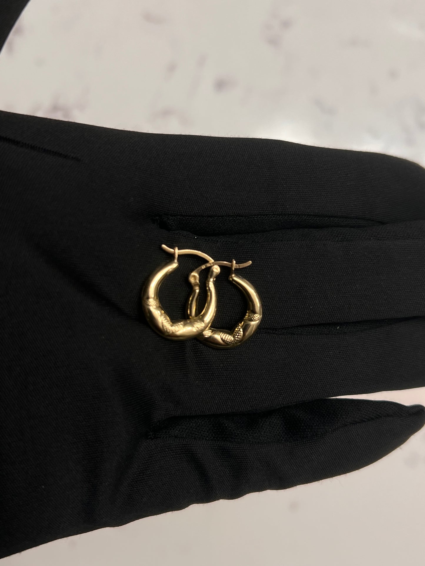 14k hoops real gold