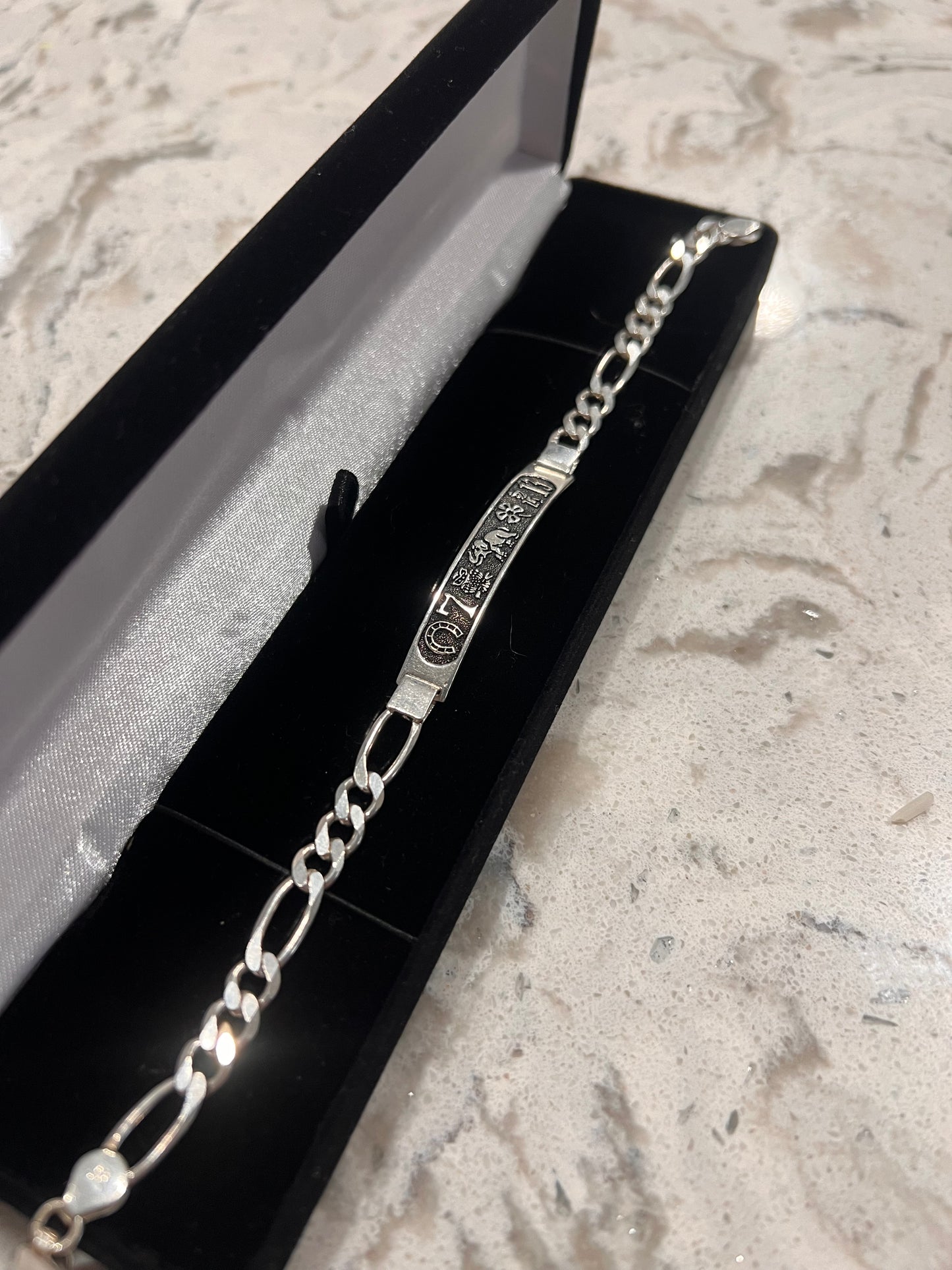 Lucky ID bracelet real silver