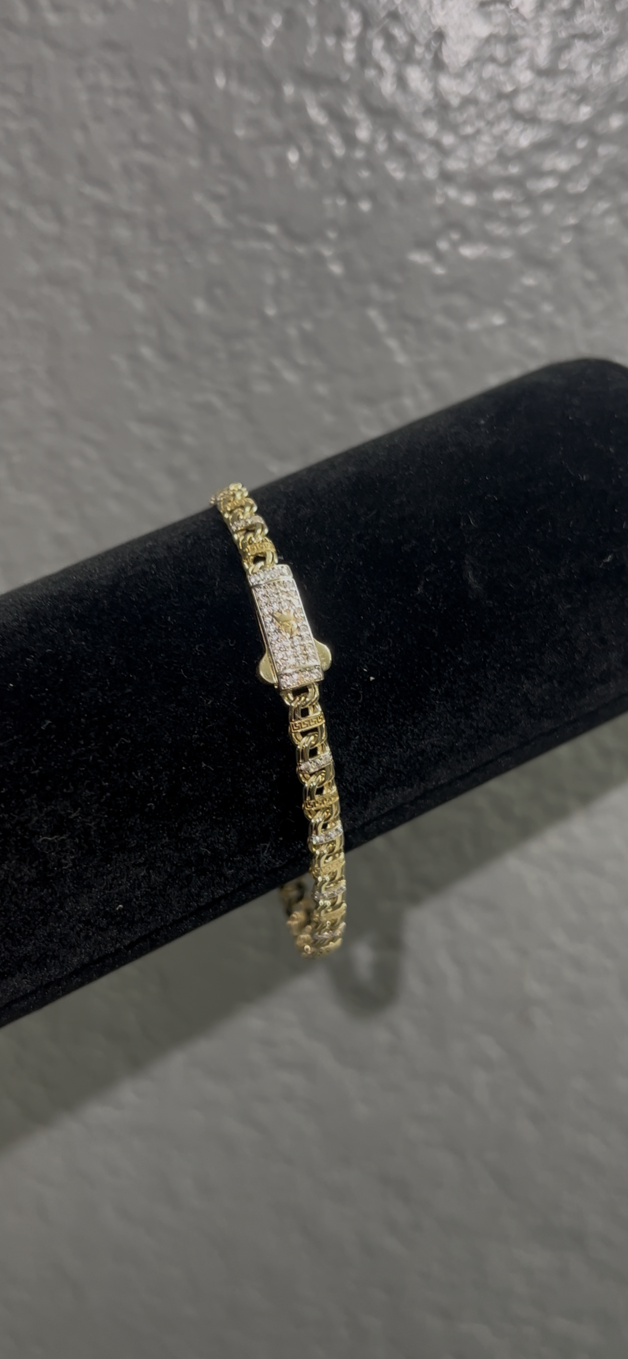 14k real gold chino link bracelet