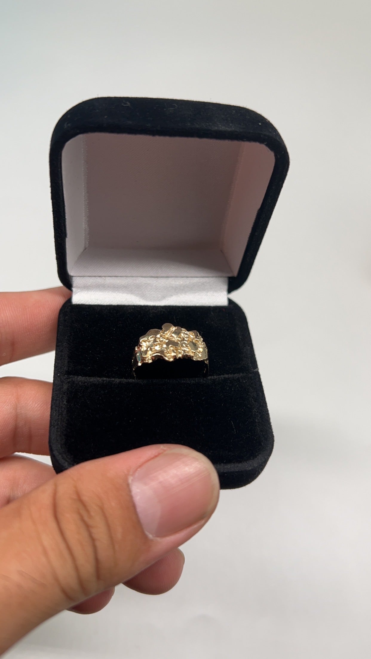 14k real gold Nugget Ring solid