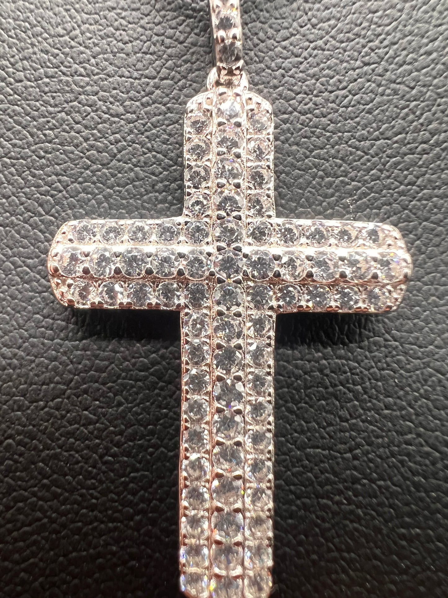 Mini Triple Flooded cross .925 real silver