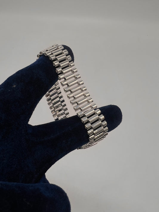 Rolex bracelet real silver