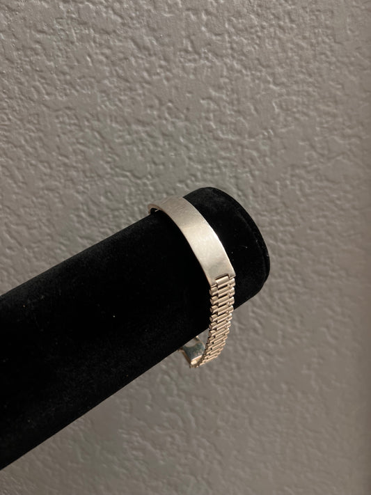 Real silver Rollie ID bracelet