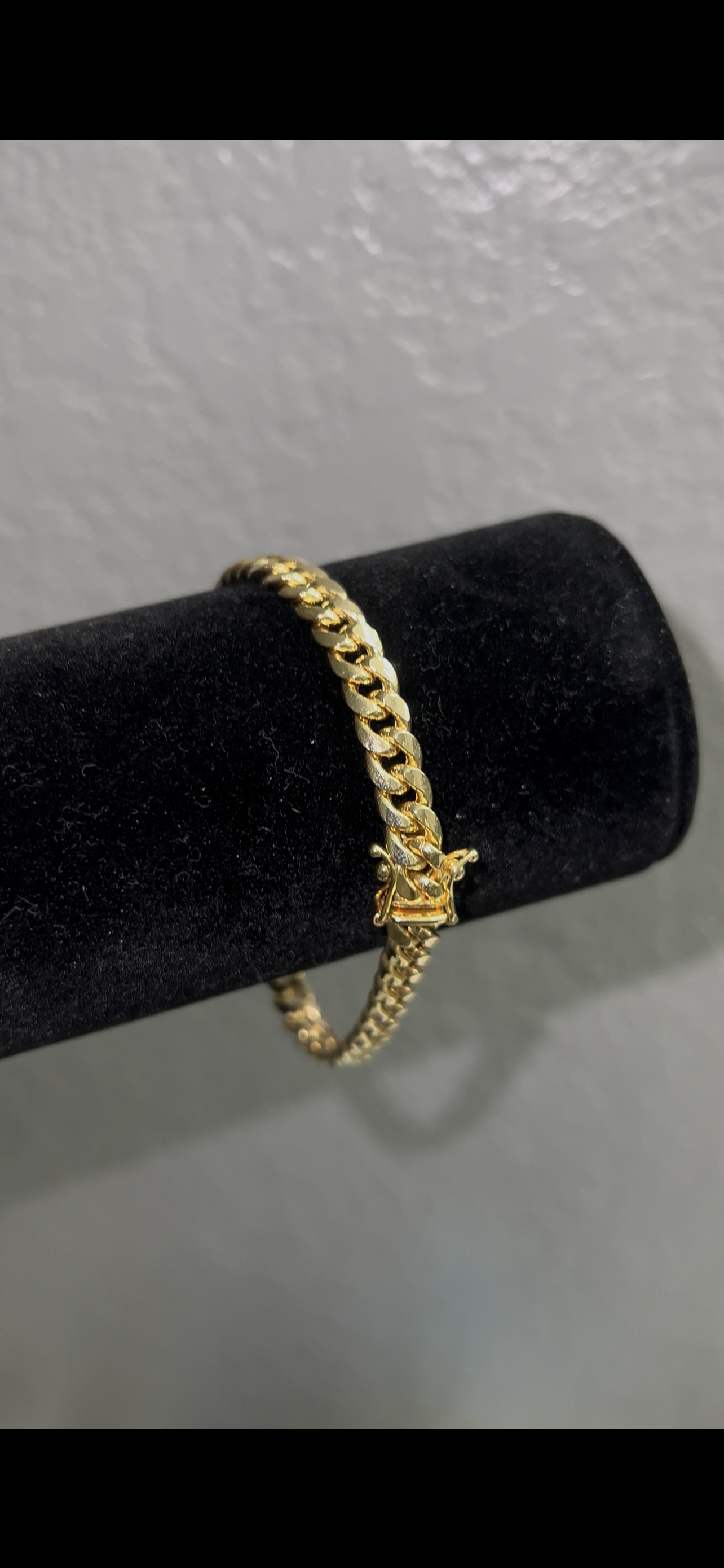14k real Gold Miami cuban bracelet