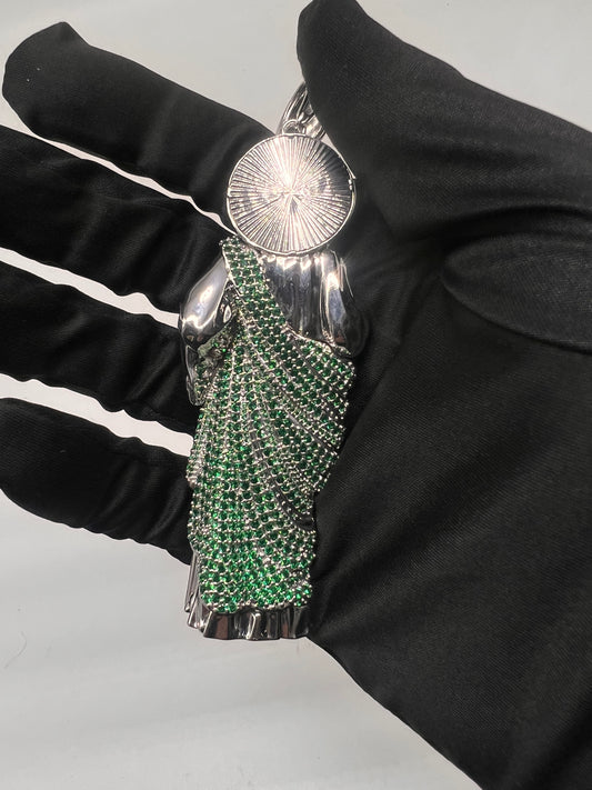 5inch large real silver San Judas