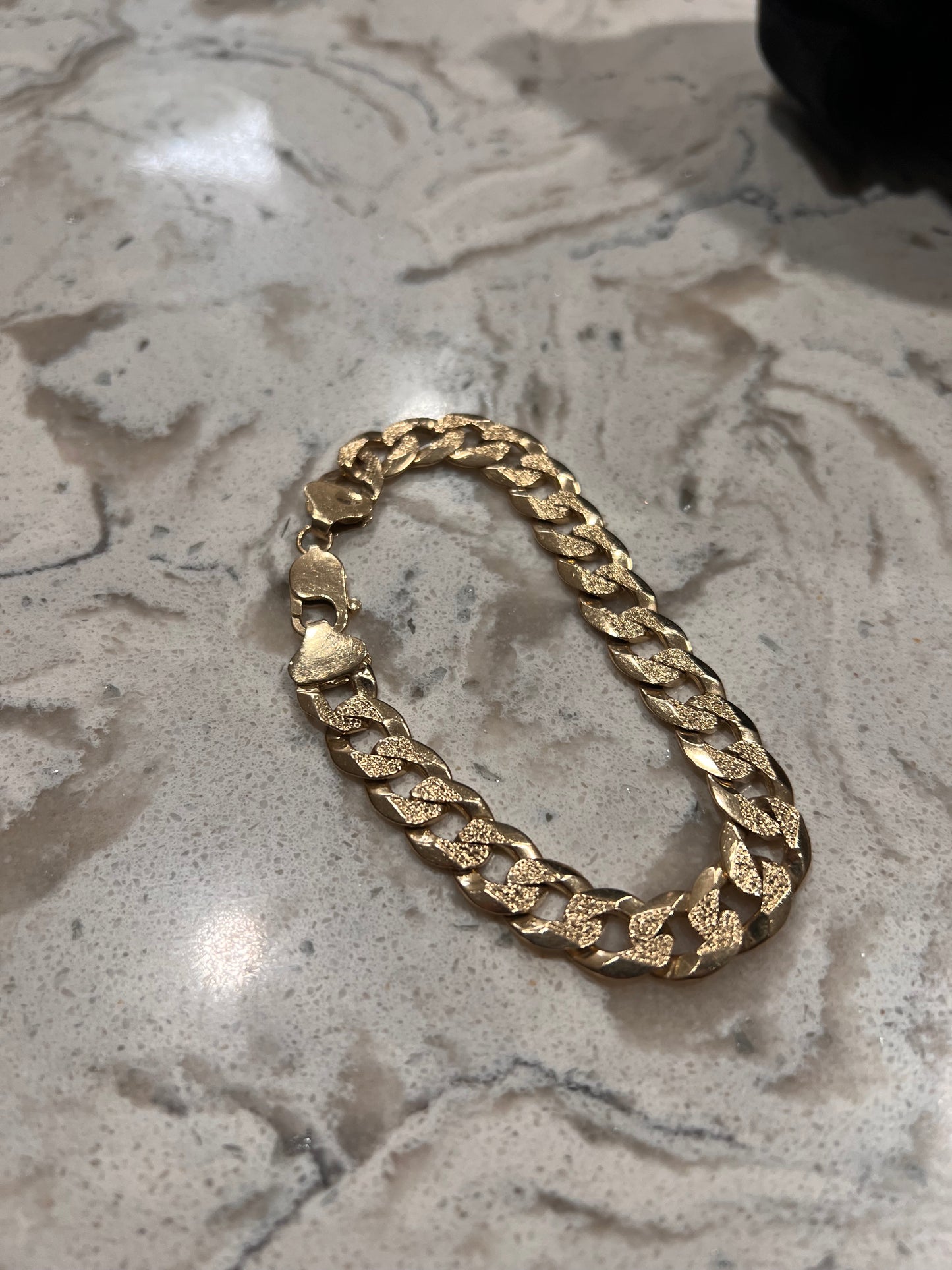 Solid 14k cuban bracelet