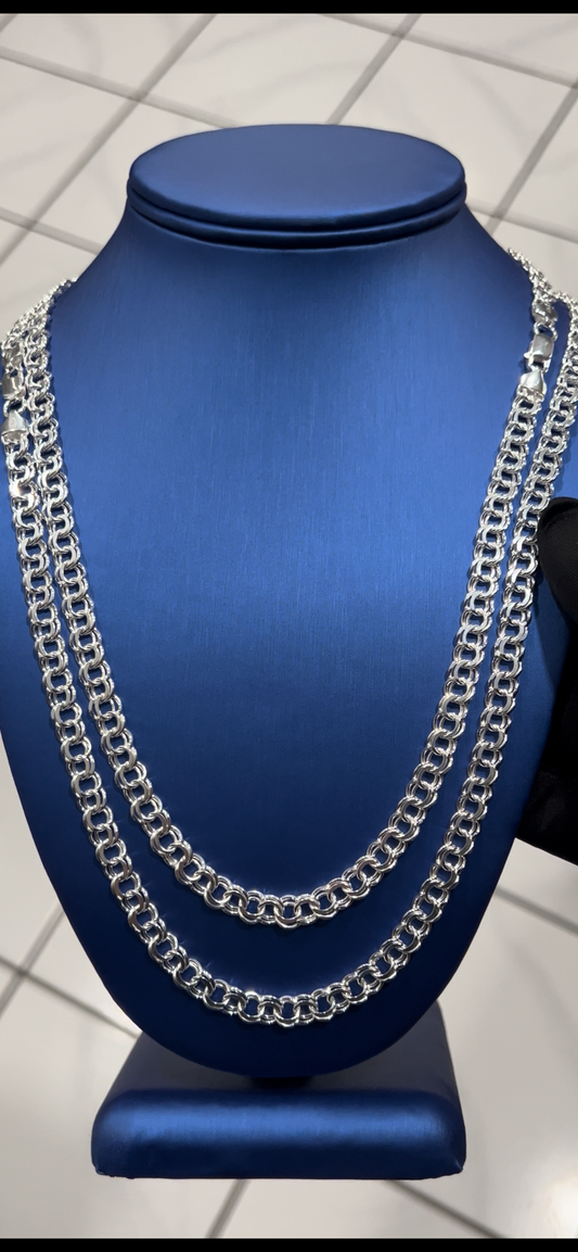 Real silver chino links 6mm
