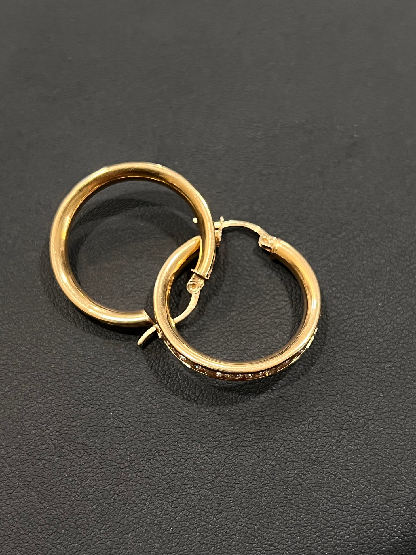 14k real gold hoops