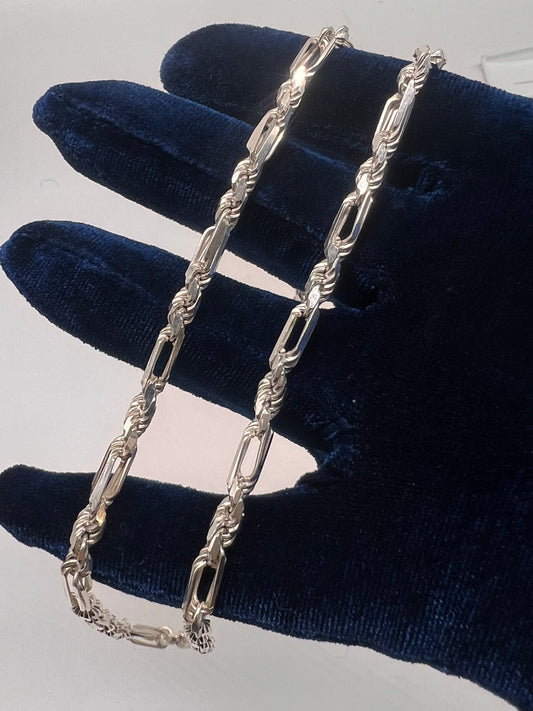Milano chain 4mm real silver 24inch